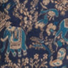 Dark Blue Brocade Nehru Jacket with Self-Texture
